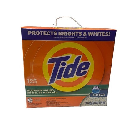 Tide Powder Laundry Detergent MOUNTAIN SPRING Scent 143 oz 125 Loads (Pack of 1)
