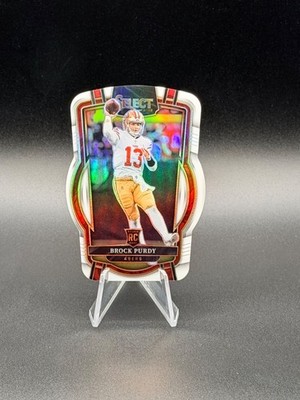 BROCK PURDY 2022 Panini Select Club Rookie #213 White Prizm Die-Cut RC 02/49