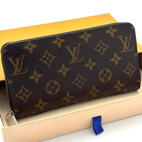 Louis Vuitton Monogram Zippy Wallet Long Wallet Brown