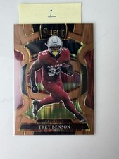 2025 Panini Select - Concourse Trey Benson #23 Copper Shock Prizm /899