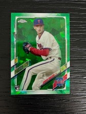 2021 Topps Chrome Sapphire Update Green #US218 Phillies Connor Brogdon /50