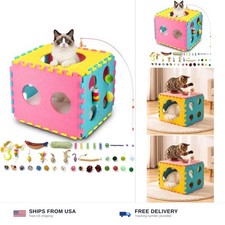 41 Pcs Interactive Cat Toys for Indoor Cats, Kitten Toys with Soft Pillow, Ca...