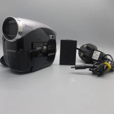 Samsung VP-DX100 Handheld DVD-RW Camcorder Black Tested Full Working Set