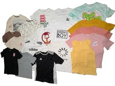 19 Bundle Of Shirts For Boys Size Medium 10/12. Graphic Plain.Some 100 Cotton