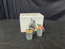DEPARTMENT 56 The Original Snow Village CHRISTMAS TRASH CANS Set Of 2 #5209-4