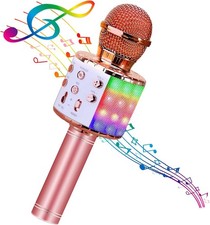 Rechargeable Professional Tuning 4 in 1 Wireless Karaoke Microphone for Kids