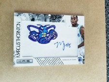 MARCUS THORNTON 2009-10 PANINI ROOKIES & STARS PATCH AUTO RC #142/499 HORNETS 