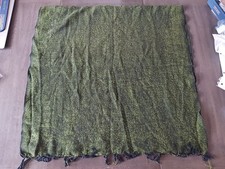 Large Green 72  x 60  Fabric Tablecloth  