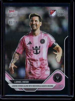 2025 Topps Now #139 Lionel Messi MLS Black Foil Parallel #ed /10