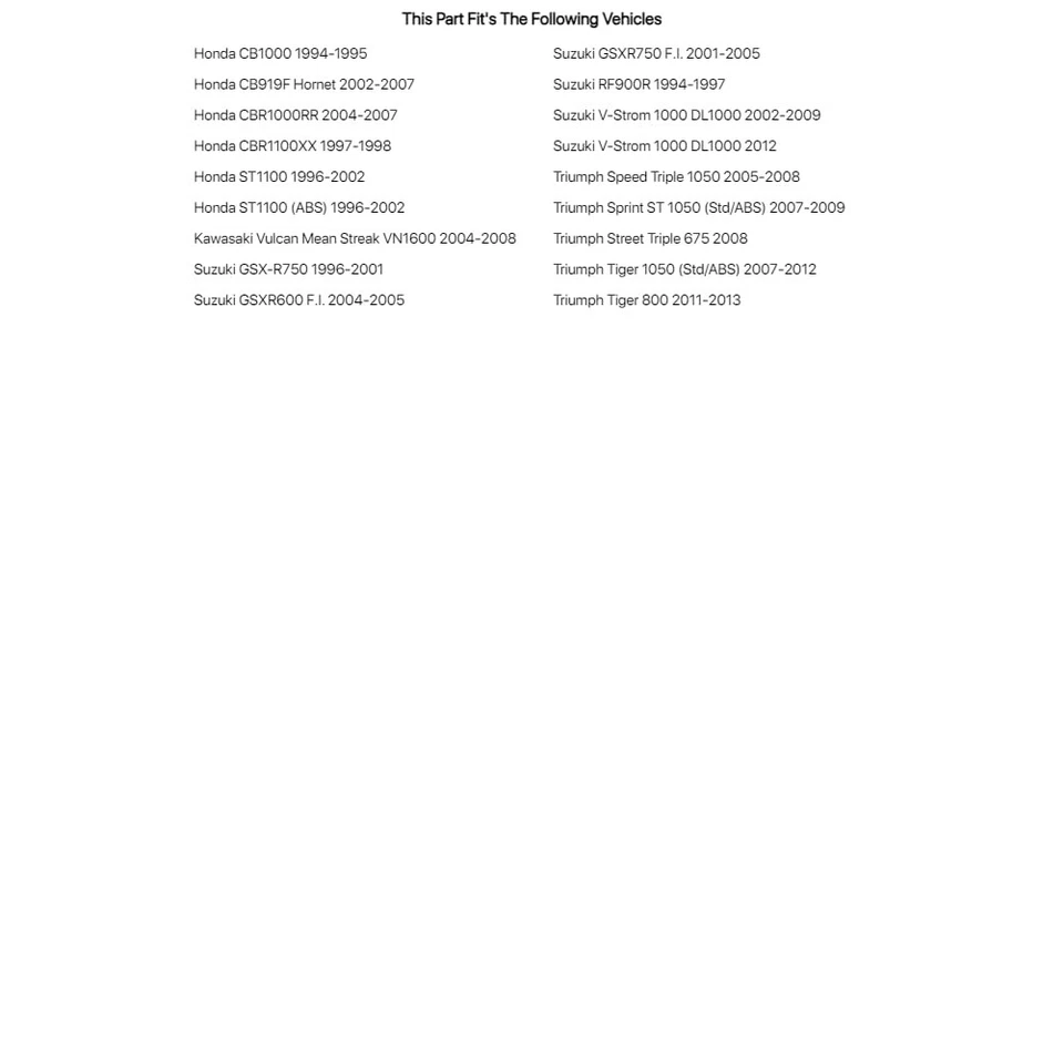 Kit de buje de horquilla Tusk para HONDA CBR1000RR 2004-2007 Foto 3 de 4