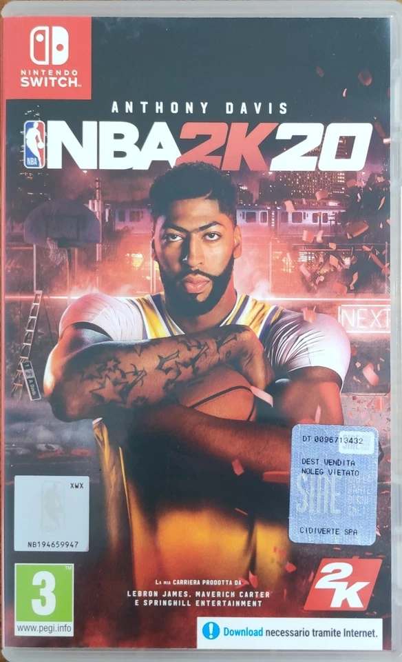 NBA 2K20 – ITA – ENG – FR - DE - ES - DA - SWITCH, foto 1 di 3