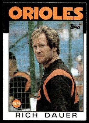 1986 Topps Rich Dauer Baltimore Orioles #251