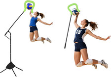 Volleyball Spike Hitting Trainer with Adjustable Modes Height, Lightweight Vol