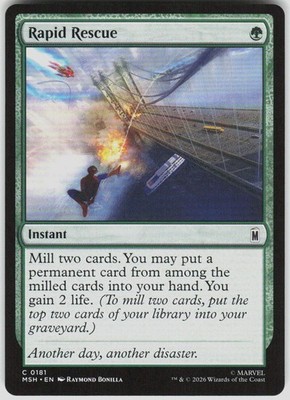 Rapid Rescue 181 Marvel Super Heroes Magic the Gathering