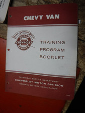 Chevrolet Training Program Booklet 1964 Chevy Van New Product Information Tp-30
