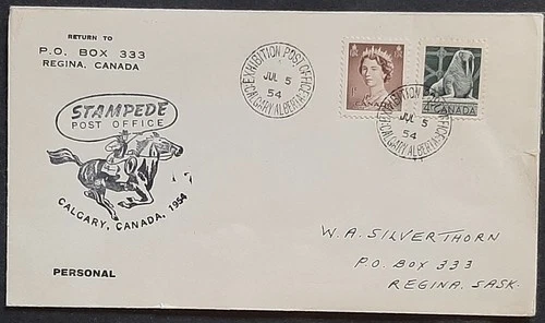 z(CAN-252) CANADA 1954  FDI Stampede Post Office ,Exhibition Calgary, Alberta