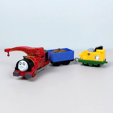 Thomas  Friends Trackmaster Harvey Motorized Train, Cargo  Chipper Cars Mattel