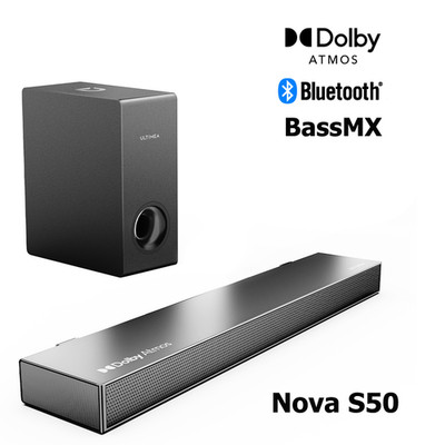ULTIMEA 2.1 Soundbar mit Subwoofer, 3D-Surround-Sound-System für TV Lautsprecher