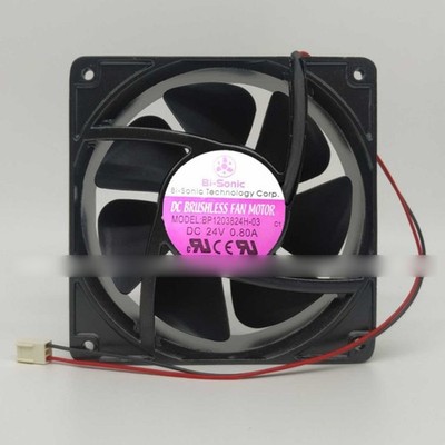 1 PC New Bi-sonic BP1203824H-03 24V 0.80A 2-Wire Cooling Fan #am