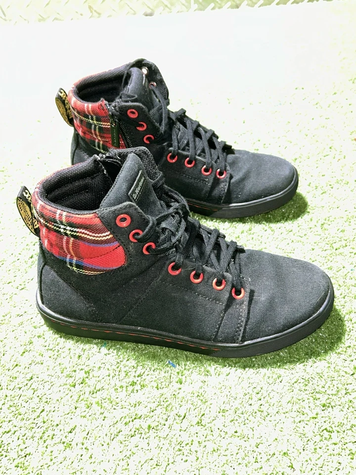 Dr Martens SoftWair Розарья кружева стороны молнии ботинки черный клетку туфли женщин США 6 - Изображение 4 из 4