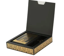 Muslim Gifts for Eid, Gilt Covered Gift Box, Silvered Quran Gifts for Ramadan...