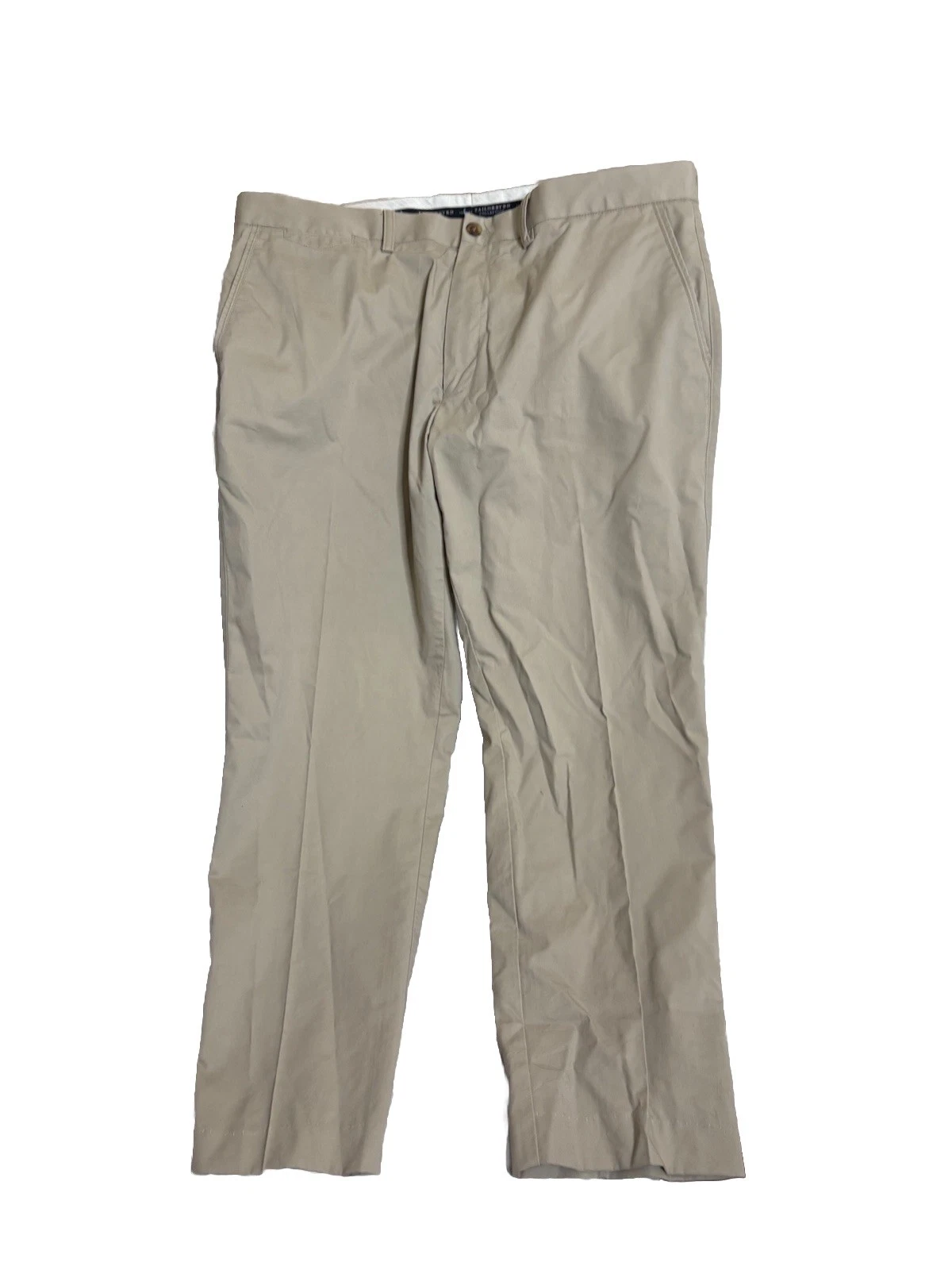 Tailorbyrd Pants Mens 38/30 Biege Khaki Straight Flat Front Casual Pants