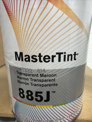 1 U. S. Quart DuPont Cromax Axalta Master Tint 885J Transparent Maroon