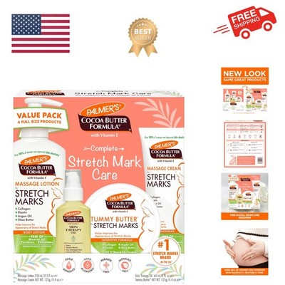 Cocoa Butter Formula Pregnancy Skin Care Kit for Stretch Marks and Scars, Der...
