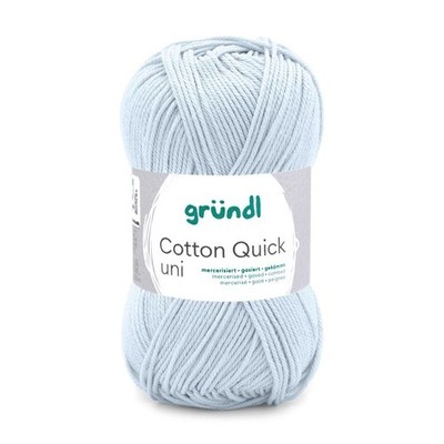 GRÜNDL WOLLE COTTON QUICK UNI 50G BLASSBLAU 100G/5,98 Euro