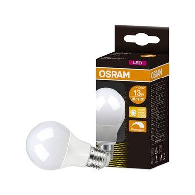 3 x Osram 13W A60 LED Bulbs Globe Warm white 2700K 1521 Lumen E27 - AC24703