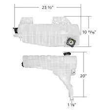 United Pacific Coolant Reservoir & Level Sensor 2013-21 Kenworth T680 – 1 Unit