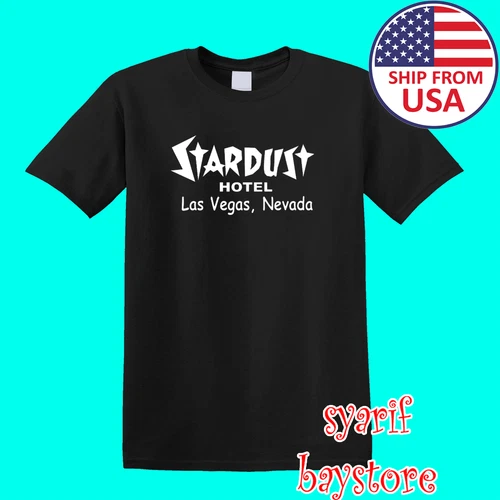 Stardust Hotel Classic Las Vegas Casino Men's Black Size S to 5XL