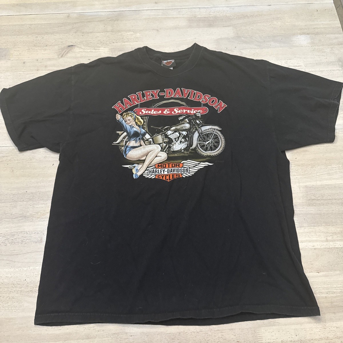 Harley-Davidson T Shirt Double Sided T Shirt 2XL Superstition