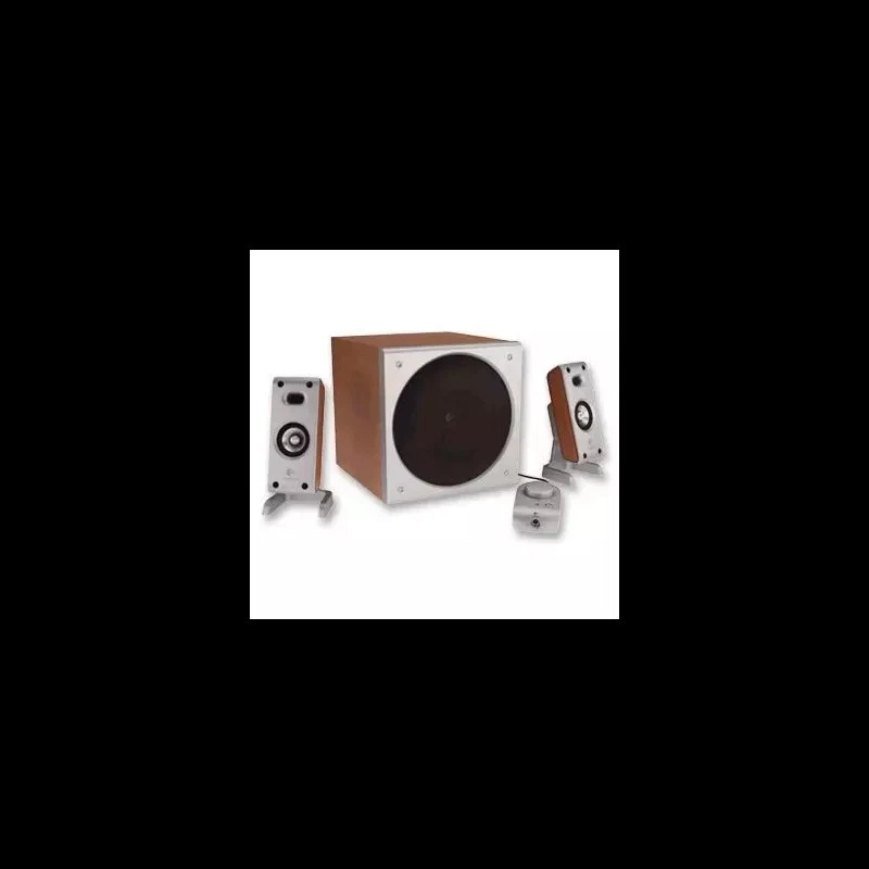 Logitech Z3 Holz Subwoofer Soundsystem 2.1 Super Zustand mit Gebrauchsspuren. - Bild 2 von 2