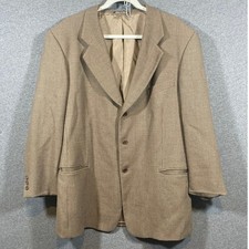 Mani Giorgio Armani Brown Wool Micro Check Blazer Sport Coat 44R Italy