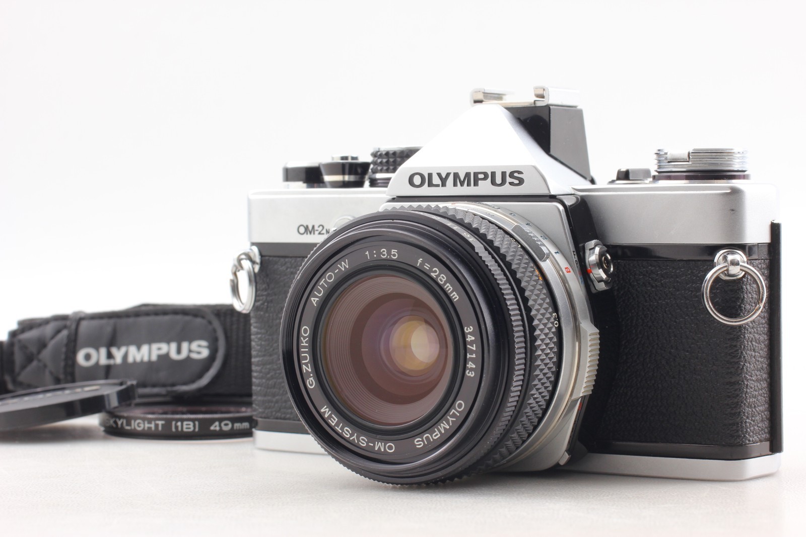 [Near MINT] Olympus OM-2N 35mm SLR Camera with G.Zuiko 28mm f/3.5 From JAPAN