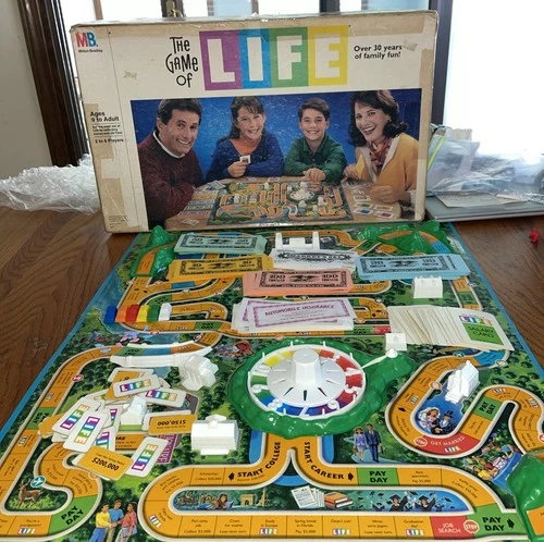 Vintage The Game of Life 1991 Milton Bradley Classic Board Game