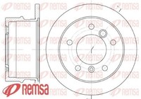 2X Bremsscheibe Remsa 6565.00 2 Bremsscheiben Hinterachse Hinten
