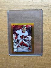2022 Topps Chrome NHL Sticker Anton Forsberg Gold Refractor SP