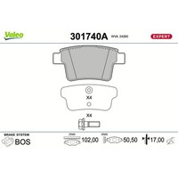 Valeo 301740A Bremsbelagsatz FüR Ford Jaguar USA Mondeo X Type Taurus B4Y B5Y