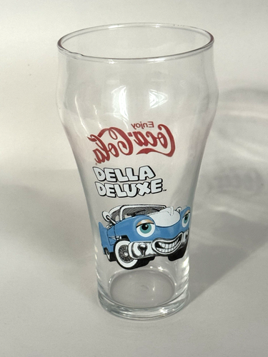 Chevron Cars Coca-Cola DELLA DELUXE 12oz Soda Fountain Drinking Glass 6 ...