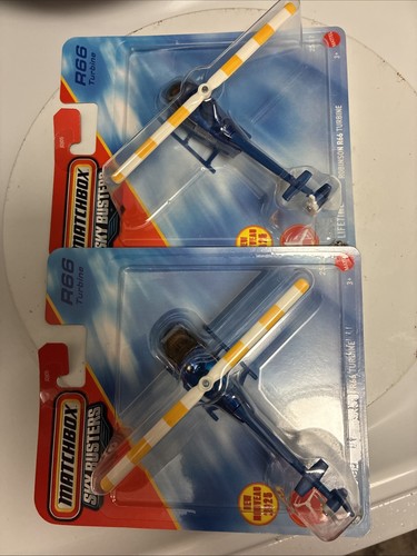 Matchbox Sky Busters #25/32 Robinson R66 Turbine Helicopter - 2025 - Lot of 2