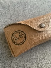 Vtg Ray Ban By Bausch  Lomb Brown Leather Case Only