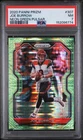 2020 PANINI PRIZM NEON GREEN PULSAR #307 JOE BURROW ROOKIE RC PSA 7