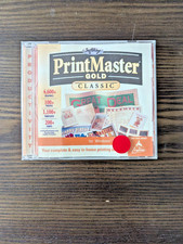 PrintMaster Gold Classic - 1998 SoftKey PC Computer CD Software Used