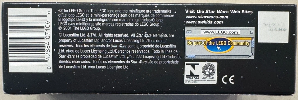 HOT! Lego # 7106 - Droid Escape (ANH) (2001) (44 pcs) (Figs: R2-D2, C-3PO) MISB - Image 3 of 4