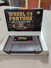 Super Nintendo SNES Wheel Of Fortune Deluxe Edition In Box Tested Combine Ship