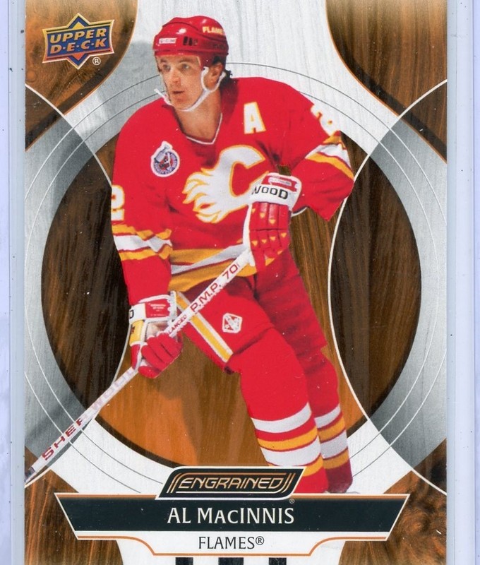 2024-25 UD ENGRAINED ICONS HOCKEY BASE Calgary Flames Al MacInnis