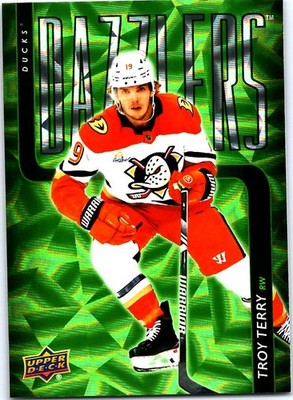 2025-26 Upper Deck #DZ-62 Troy Terry Dazzlers Green | eBay