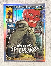 2024 marvel masterpieces 92 platinum Red Skull #80-V variant covers rainbow mint